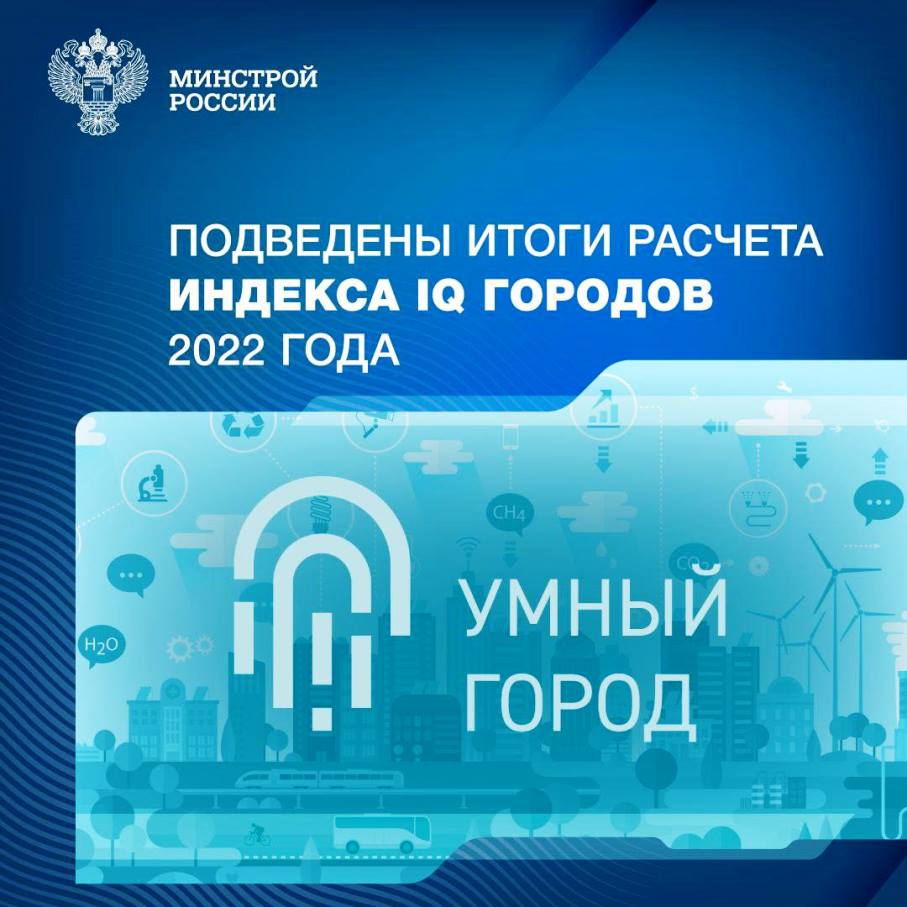 Подведены итоги расчёта индекса «IQ городов» по итогам 2023 года